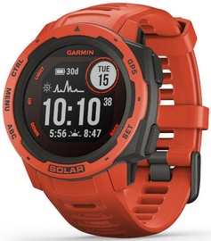 Умные часы Garmin Instinct Solar, красный