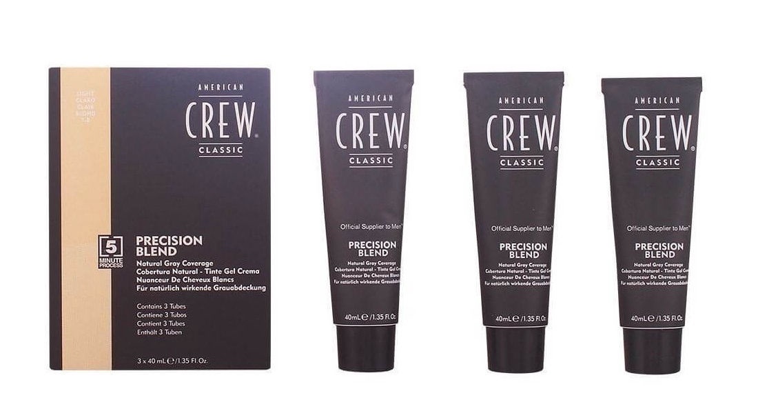 American Crew Precision Blend Hair Dyes 3x40ml 7-8Light ...