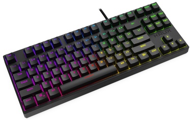 Klaviatūra Krux Atax Pro Atax Ppro RGB Gateron Blue EN, melna