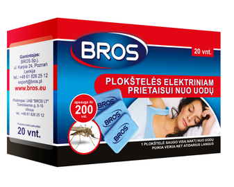 Bros Refill Mats For Mosquito Plug-In Vaporizer 20pcs