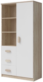 Idzczak Meble Smyk III 05 Shelf 80 3S1D White/Sonoma Oak