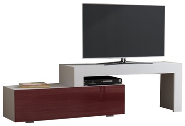 TV galds Pro Meble Arsenal White/Red, 1080x350x450 mm