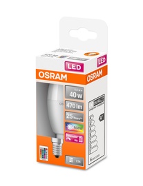 Лампочка Osram LED, B40, многоцветный, E14, 5.5 Вт, 470 лм