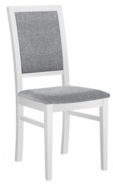 Стул для столовой, белый/серый, 43 см x 56 см x 96 см