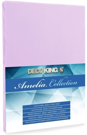 Palags DecoKing Amelia Lilac, 180x200 cm, ar gumiju