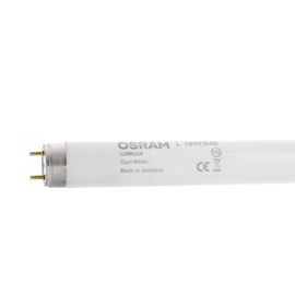 Лампочка Osram Люминесцентная, T8, холодный белый, G13, 18 Вт, 1350 лм