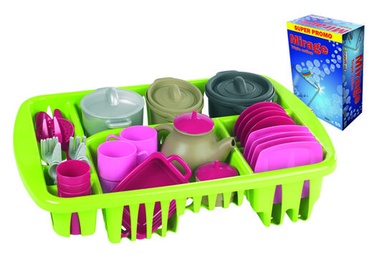 Ecoiffier ProCook Dishes In Dish Rack 8/1210S