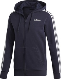 Adidas Essentials 3 Stripes Fleece Hoodie DU0475 Blue S