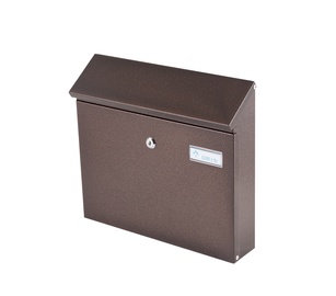 Почтовый ящик Glori Ir Ko PD968, коричневый/медный, 31.7 см x 9 см x 35.4 см