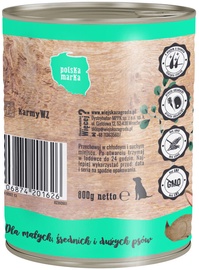 Влажный корм для собак (консервы) Wiejska Zagroda Dog Wet Food Rabbit & Turkey 800g
