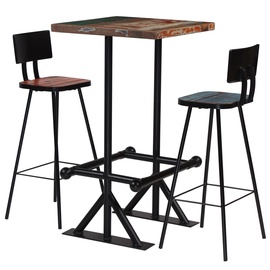 Обеденный комплект VLX 3 Piece Bar Set 245398, черный