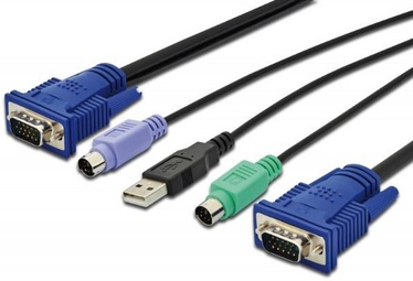 Digitus KVM Cable PS/2 for KVM consoles Black