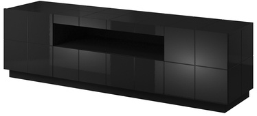 TV galds Cama Meble Reja, melna, 1840x450x575 mm