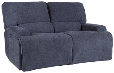 Sofa Home4you Marcus 2 Grey/Blue, 160 x 99 x 96 cm