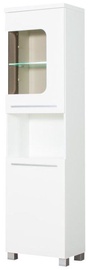 Шкаф-витрина Bodzio Panama PA06, белый, 50 см x 36 см x 190 см