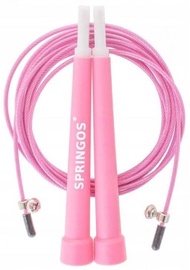 Lecamaukla Springos Crossfit Rope, 3000 mm, rozā