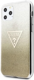 Guess Glitter Triangle Back Case For Apple iPhone 11 Pro Max Gold