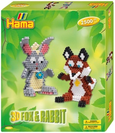 Hama Midi Beads 3D Fox & Rabbit 3247H