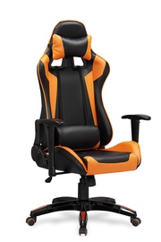 Kontoritool Defender, must/oranž