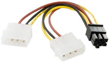 4World Cable Molex x2 / VGA 0.12m