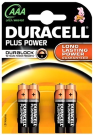 Baterijas Duracell, LR03, 4 gab.