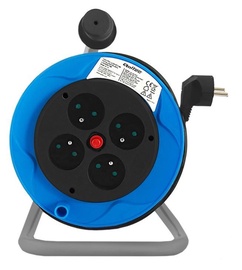 Qoltec Cable Reel 4 outlets 15m
