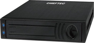 Chieftec ATM-1322S-RD 3.5'' Bay for 2x 2.5'' SATA HDD Aluminium