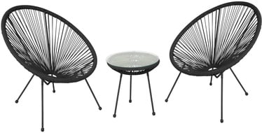Home4you Como Balcony Set Black