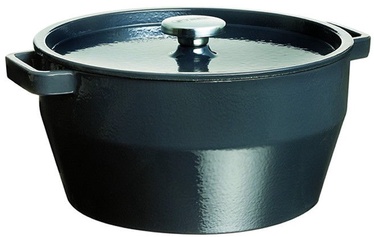 Pyrex SlowCook Round Cast Iron Casserole 20cm 2.2L Gray