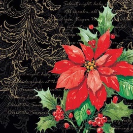 Paw Decor Collection Stylish Poinsettia 33 x 33cm