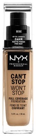 Tonālais krēms NYX Can't Stop Won't Stop CSWSF11 Beige, 30 ml