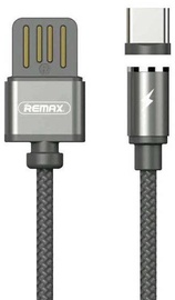 Remax Gravity Magnetic USB To USB Type-C Cable With LED Light 1m Black