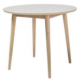 Pusdienu galds Signal Meble Scandinavian Nelson, ozola, 900x900x750mm