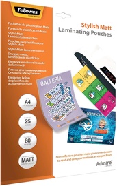 Laminēšanas plēve Fellowes Stylish Matt, 80 μm x 3030 mm x 2160 mm, 25 gab.