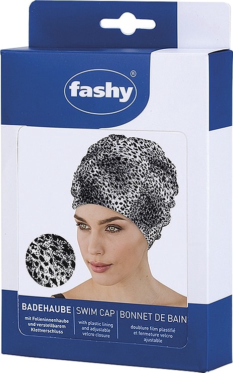 Dušas cepure Fashy Women Cap, balta/melna
