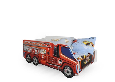 Детская кровать Fire Truck, многоцветный, 148 x 74 см