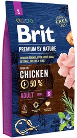 Сухой корм для собак Brit Premium By Nature, курица, 3 кг