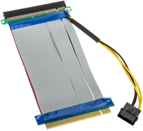 Kolink PCI Express 16x Auf 16x Riser Kabel inkl. Molex Stromkabel 19cm