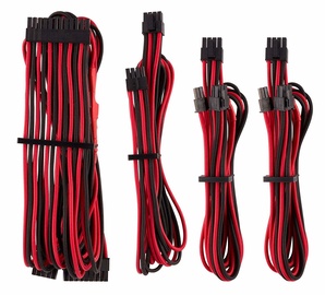 Corsair Premium Individually Sleeved PSU Cables Starter Kit Type 4 Gen 4 Red/Black
