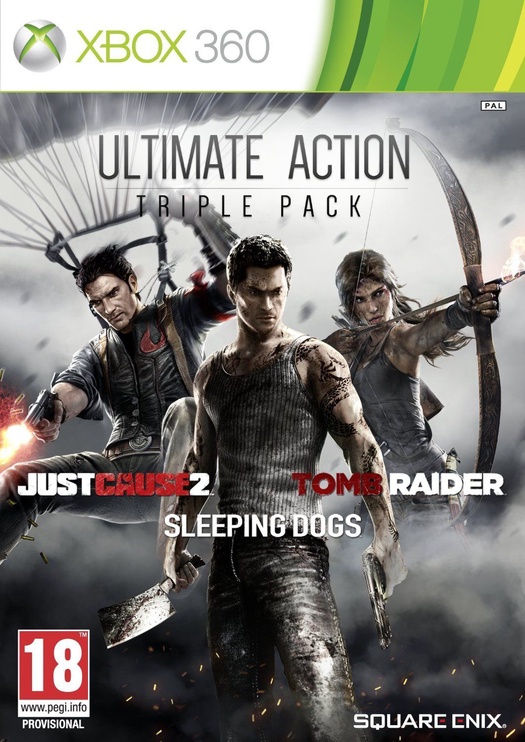 Игра для Xbox 360 Square Enix Ultimate Action Triple Pack: Just Cause 2, Tomb Raider And Sleeping Dogs