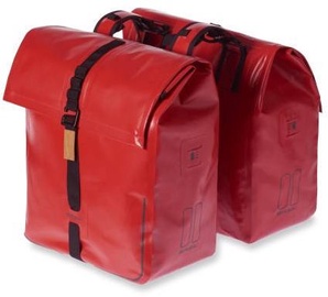 Dviračio krepšys Basil, dirbtinė oda, raudona