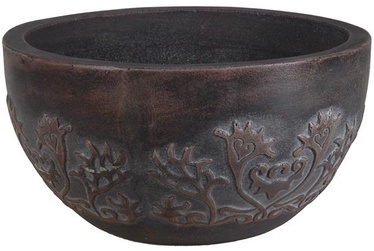 Цветочный горшок Cement Flower Pot 220303, цемент, Ø 48 см, коричневый