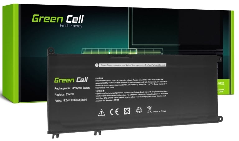 Klēpjdatoru akumulators Green Cell DE138, 3.5 Ah, LiPo