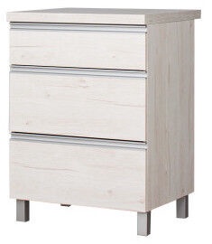 Bodzio Monia Lower Drawer Cabinet 60 Pearl Soma Oak