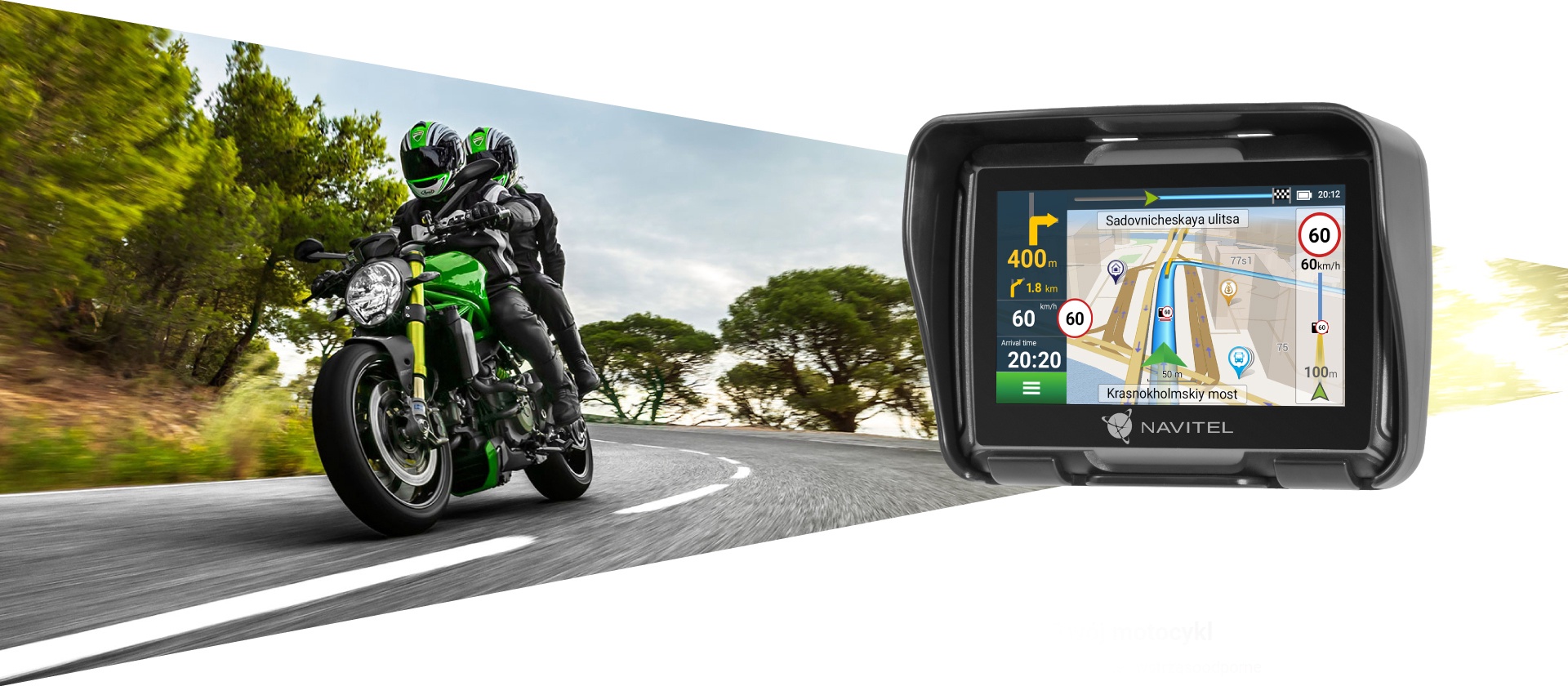 GPS навигация Navitel G550 Moto - Ksenukai.lv