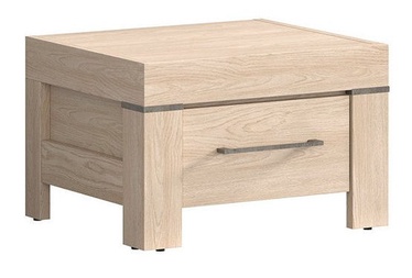 Black Red White Gent Nightstand Piana Oak