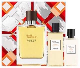 Hermes Terre D Hermes Eau Intense Vetiver 100ml EDP + 80ml Shower Gel + 40ml After Shave Lotion