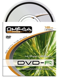 Kompaktinis diskas DVD-R Omega Freestyle, 4,7 GB