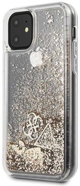 Guess Glitter Hearts Back Case For Apple iPhone 11 Gold