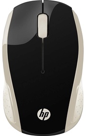 Kompiuterio pelė HP 200, aukso/juoda